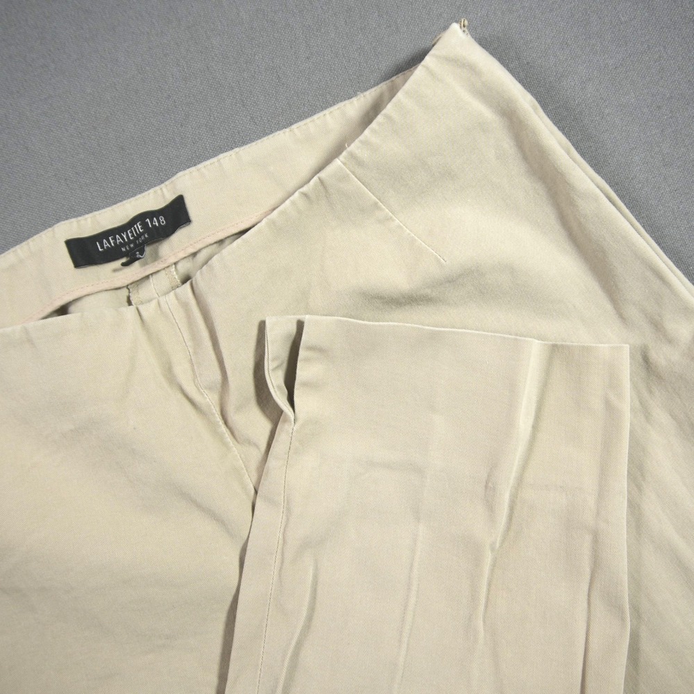 Lafayette 148 New York Chrystie Side Zip Stretch Twill Women Pants 2 25x28